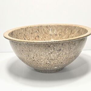 Vtg Texas Ware Melamine #125 Beige Confetti Mixing Bowl, Lg
